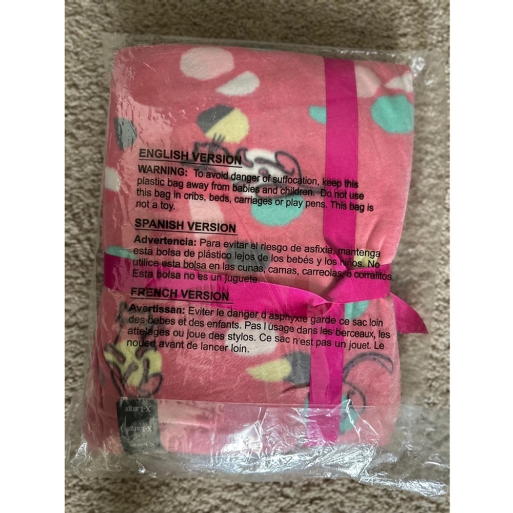 Cozy HUE Pink Cat Pajama Set XL - Picture 5 of 6